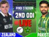 🔴LIVE : Pakistan vs New Zealand 2nd ODI Match – PAK vs NZ ODI Match Live Commentary & Score