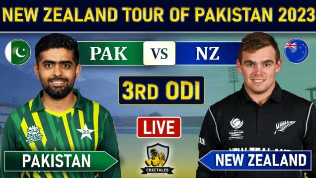 PAKISTAN vs NEW ZEALAND 3rd ODI Match Live Scores & COMMENTARY | PAK vs NZ 3rd ODI LIVE LAST 10 OVER