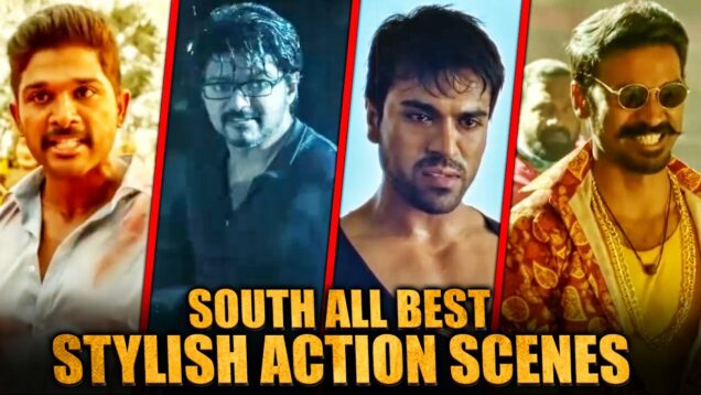 South All Best Stylish Action Scenes | Allu Arjun, Ram Charan, Prabhas, Vijay, Jr Ntr, Dhanush, Naga
