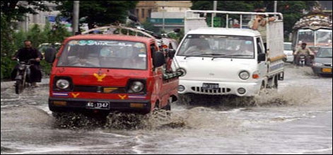 کراچی : سندھ میں مون سون بارشوں کا سلسلہ شدت سے جاری