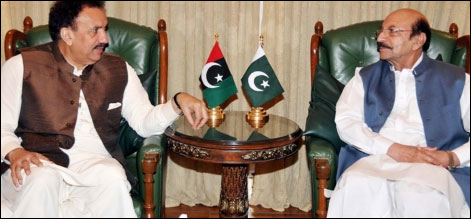 کراچی : رحمان ملک کی وزیر اعلیٰ سندھ سے ملاقات
