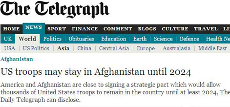 امریکی فوج 2024 تک افغانستان میں رہ سکتی ہے،رپورٹ