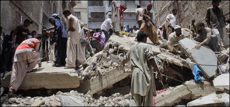 کراچی : سانحہ موسی لین، جاں بحق افراد کی تعداد 33 ہو گئی