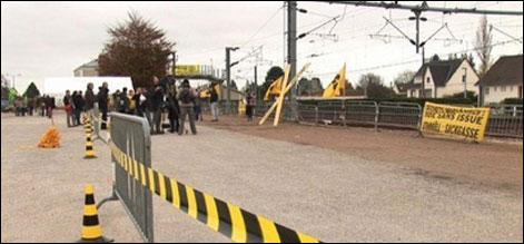 فرانس: جوہری فضلہ، ٹرین روک دی گئی