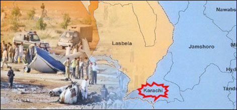 کراچی : ملیر میں چھوٹا طیارہ گر گیا