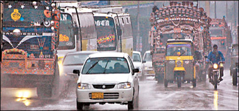 کراچی میں آج صبح ہلکی بارش سے موسم خوشگوار