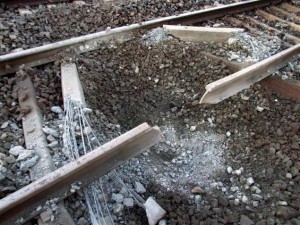 rail track blasts