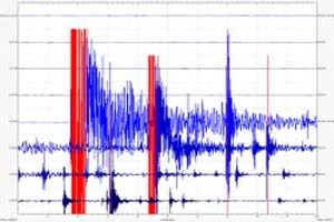 Earthquake magnitude 4.9 recorded