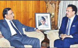 رحمان ملک کی صدر آصف زرداری سے ملاقات