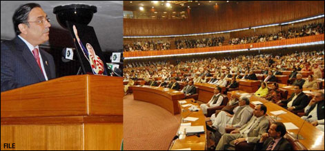 اسلام آباد : آصف علی زرداری کا پارلیمنٹ کے مشترکہ اجلاس سے خطاب