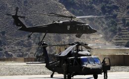 نیٹو افواج کا بلیک ہاک ہیلی کاپٹر افغانستان میں تباہ