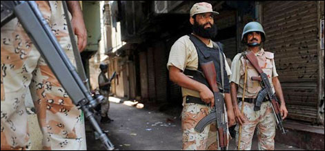 کراچی: گلستان جوہر میں رینجرز کا آپریشن