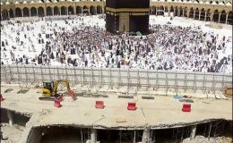 مکہ کی مسجد الحرام میں مطاف کی توسیع ، دنیا کی سب سے بڑی کرین طلب
