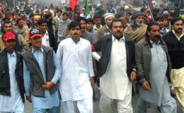 وزیراعظم کو سزا، مختلف شہروں میں احتجاجی مظاہرے