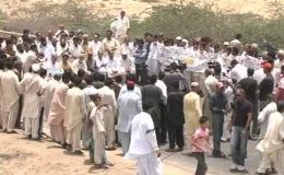 کراچی: دو تاجروں کے اغواء کے خلاف ایم اے جناح روڈ پر احتجاج