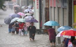 چین میں شدید بارشیں، ژالہ باری 37 افراد ہلاک، 19لاپتہ
