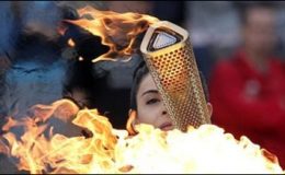 لندن اولمپکس کی مشعل انگلینڈ پہنچ گئی