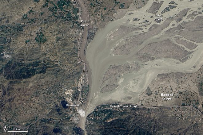 خیبر پختونخوا کے دریاؤں میں سیلاب کی صورتحال