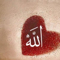 Allah Name heart