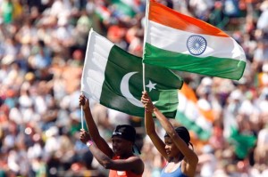 India and Pakistan Flags