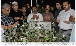 شب برات کے موقع پر متحدہ شاہ فیصل سیکٹر کے زیر اہتمام قبرستانوں کے باہر کیمپس کا قیام