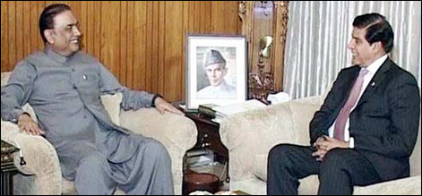 صدر آصف زرداری سے وزیراعظم راجہ پرویزاشرف کی ملاقات