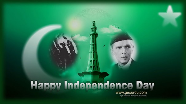 Happy Independence Day - GeoURDU - web background