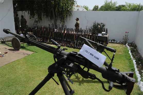 سیکیورٹی فورسز نے تحریک طالبان کے اسلحہ کے بڑا ذخیرہ قبضہ میں لے لیا