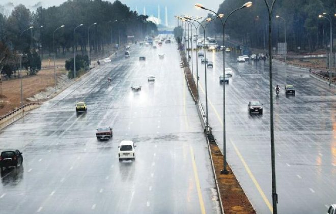 جڑواں شہروں میں موسلا دھار بارش،اسلام آباد میں جل تھل