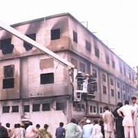 Karachi fire in Factory