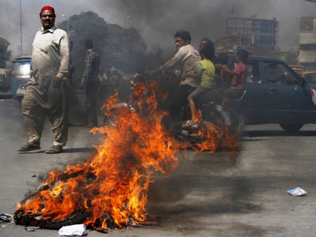 کراچی : جماعت اسلامی کی کال پر ہڑتال ، مختلف علاقوں میں ہنگامے