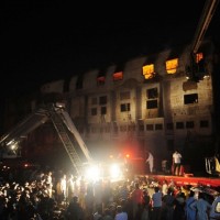 karchi fire in factory
