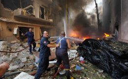 بیروت میں بم دھماکے کی سی سی ٹی وی ویڈیو جاری