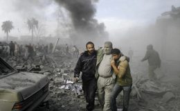 غزہ : اسرائیلی طیاروں کی بمباری، ایک فلسطینی شہید ، ایک زخمی