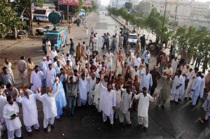 Nawabshah Protest