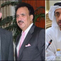 Pakistani, British and UAE Foreign Minister
