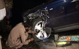 وزیراعلی بلوچستان کی گاڑی شہری کی کار سے ٹکرا گئی ، 1شخص زخمی