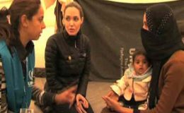 انجلینا جولی کا دورہ اردن ،شامی پناہ گزینوں سے ملاقات
