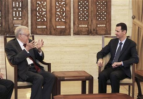 براہیمی کی شامی صدر سے ملاقات ، تنازع کے خاتمہ کی کوشش