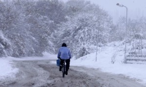 Russia Snow Falling