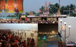 ہزاروں ہندو بھگت گناہ دھونے کے لیے کھمبے میلے میں شریک