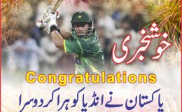 پاکستان نے انڈیا کو ہرا کر دوسرا ون ڈے میچ اورکرکٹ سیریز جیت لی