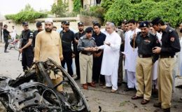 پشاور : جناح پارک اور باچا خان چوک کے قریب دھماکا ، نو افراد زخمی