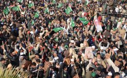 ڈاکٹر طاہرالقادری کے اسلام آباد میں لانگ مارچ کی تصویری جھلکیاں