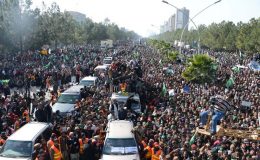 ملین مارچ کا یہ اجتماع امن پسند ہے، حکومت نے اپنے پانچ سالہ دور میں پاکستان کی سلامتی کے لیے کوئی پالیسی ہی نہیں بنائی
