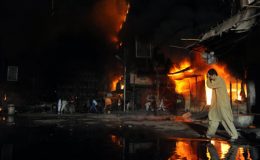 کراچی : فوجی بیریک میں آتشزدگی ، کوئی جانی نقصان نہیں ہوا
