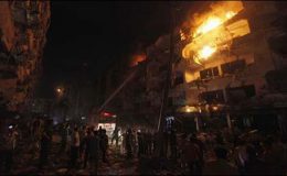 کراچی : عباس ٹاوٴن میں دھماکا، کئی عمارتیں تباہ، 37 افراد جاں بحق