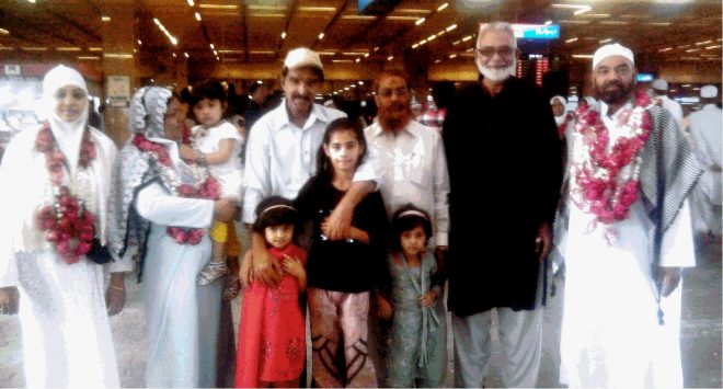 پاکستان پیپلز پارٹی کے رہنماء سلیم انصاری اور صنوبر سلیم انصاری عمرے کی آدائیگی کے بعد وطن واپس پہنچ گئے