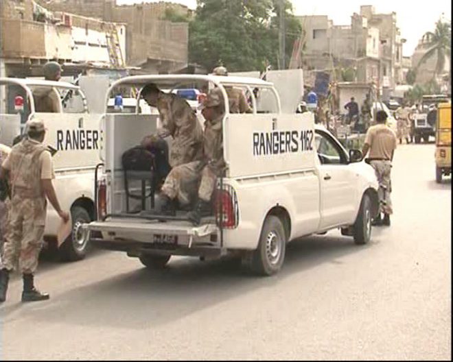 کراچی میں رینجرز کا ٹارگٹڈ آپریشن، 3 مشتبہ افراد گرفتار