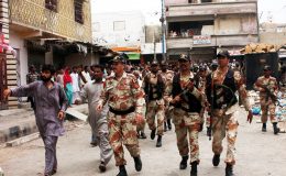کراچی میں لانڈھی کے علی بروہی گوٹھ میں رینجرز آپریشن